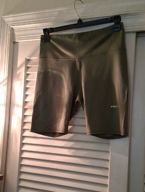 RLX Ralph Lauren Olive Bike Shorts with Subtle Logo